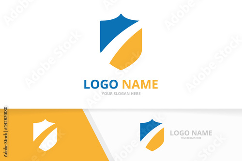 Security shield logo design template. Safety, insurance logotype Free Download Security shield logo design template. Safety, insurance logotype - GFXLoad