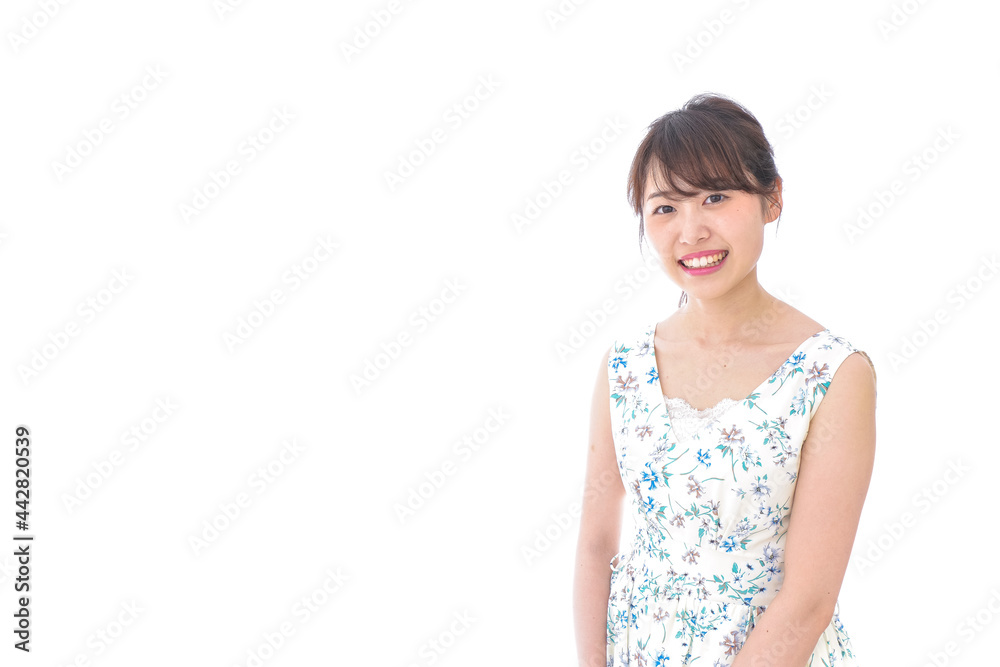 Beautiful young woman with smile Beautiful young woman with smile