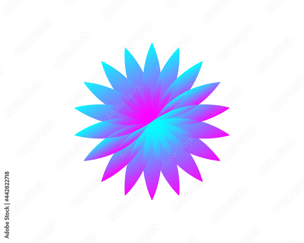 Abstract flower logo icon design. Elegant crown line symbol. Universal premium vector sign. Abstract flower logo icon design. Elegant crown line symbol. Universal premium vector sign.