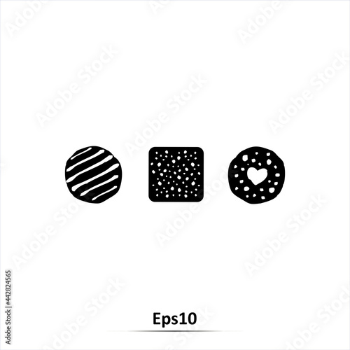 Cookies icon. Vector Illustration. Eps10