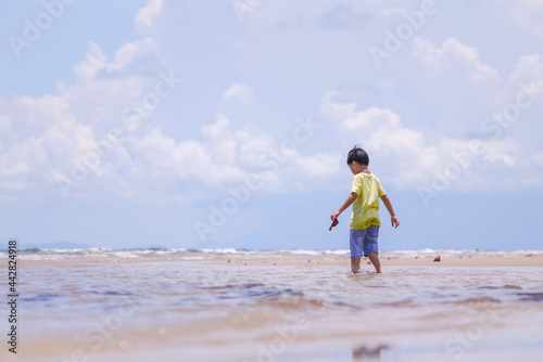 child on the beach