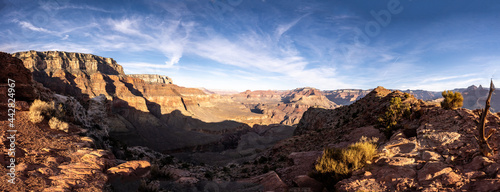 Panorama of Shadows in the Grand Canyon