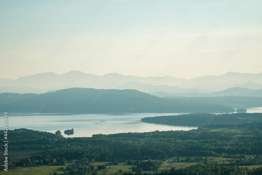 Golder hour over Lake Champlain Golder hour over Lake Champlain