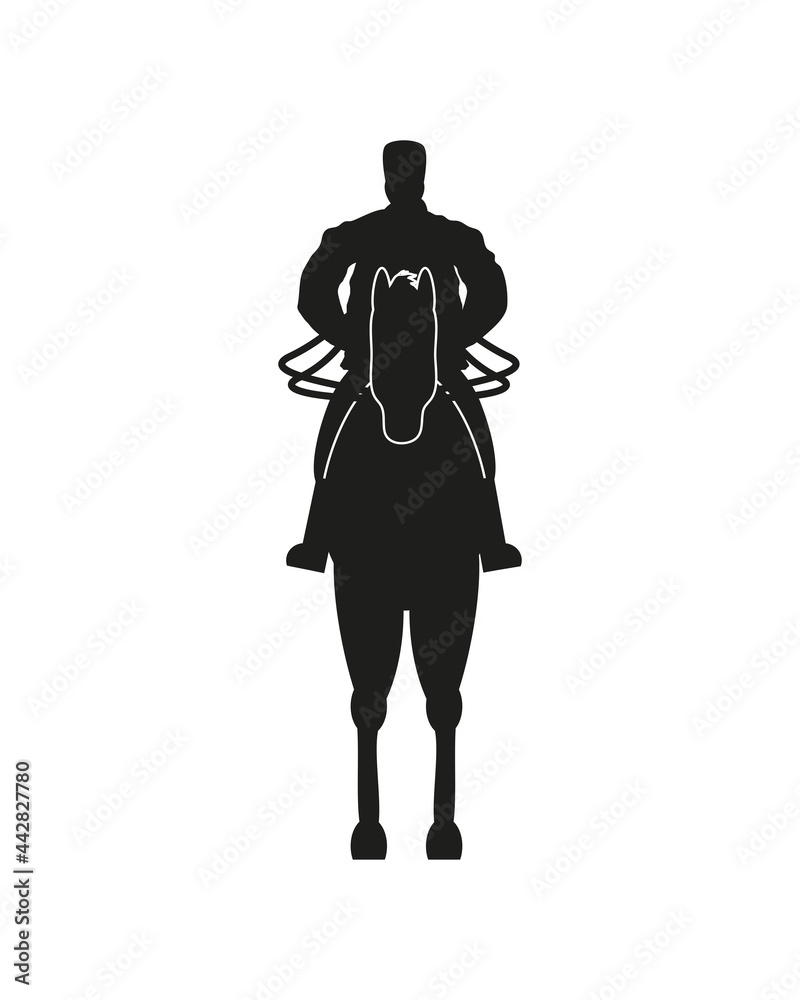 silhouette soldier on horse silhouette soldier on horse
