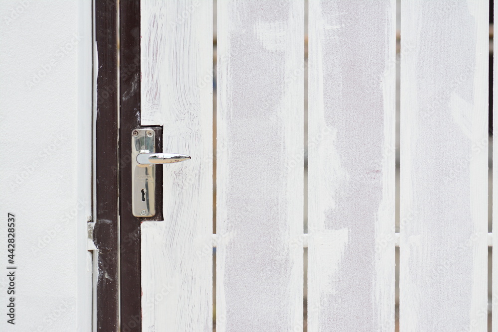 wooden door on white background wooden door on white background