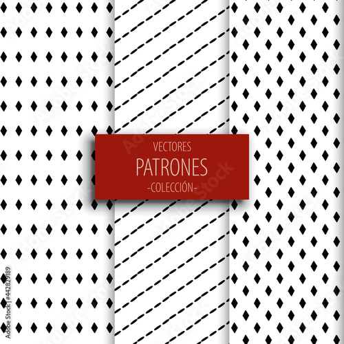 patrones blanco y negro