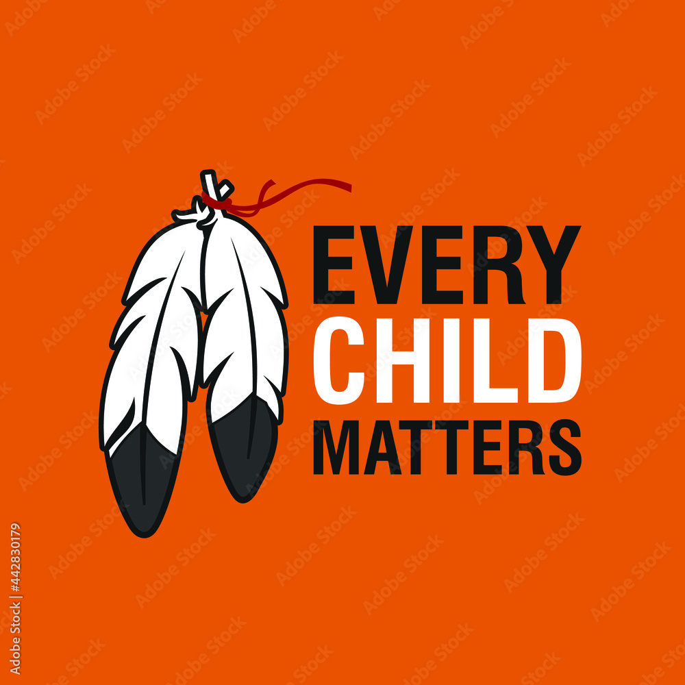 Every Child Matters Logo Design. Vector Illustration. Canadian ...