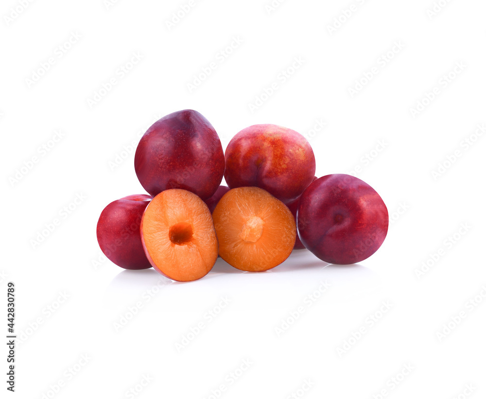 Sherry berry fruit isolated on white background