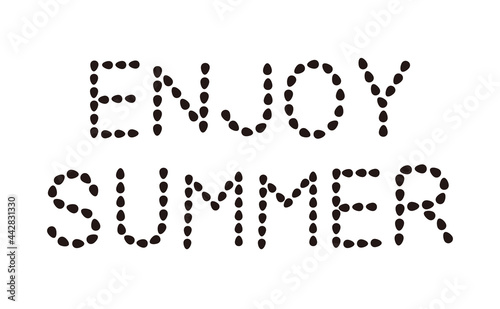 スイカの種文字（ENJOY SUMMER）