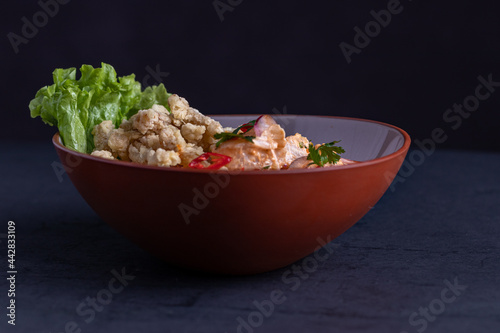 Cebiche peruvian on a table photo