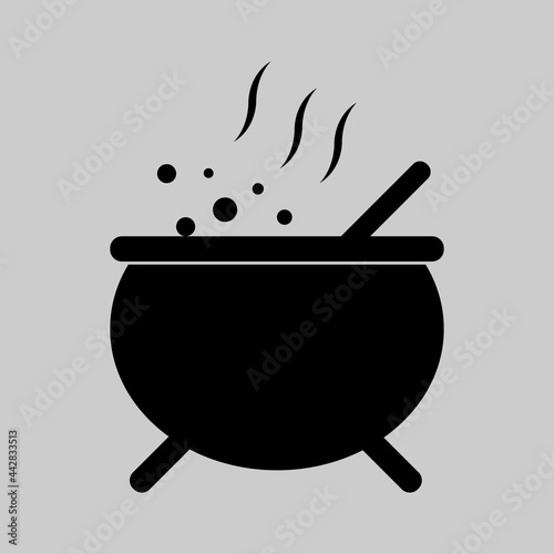 cauldron icon logo vector design