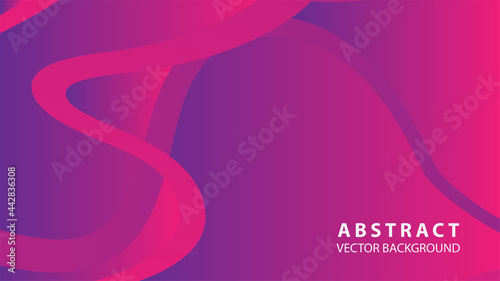 Abstract curve line wave background - vector