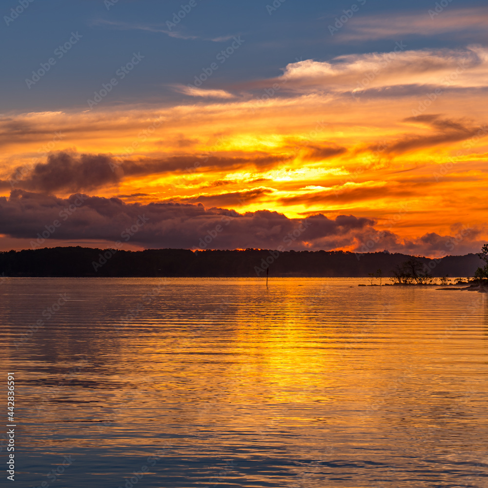 Sunrise Over Lake