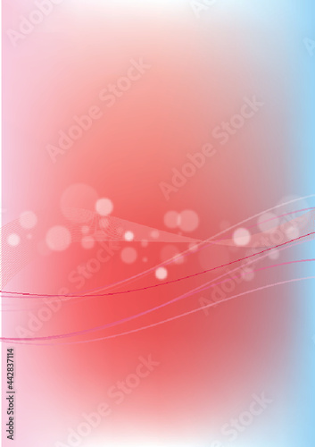 라인과 동그라미의 보케 배경