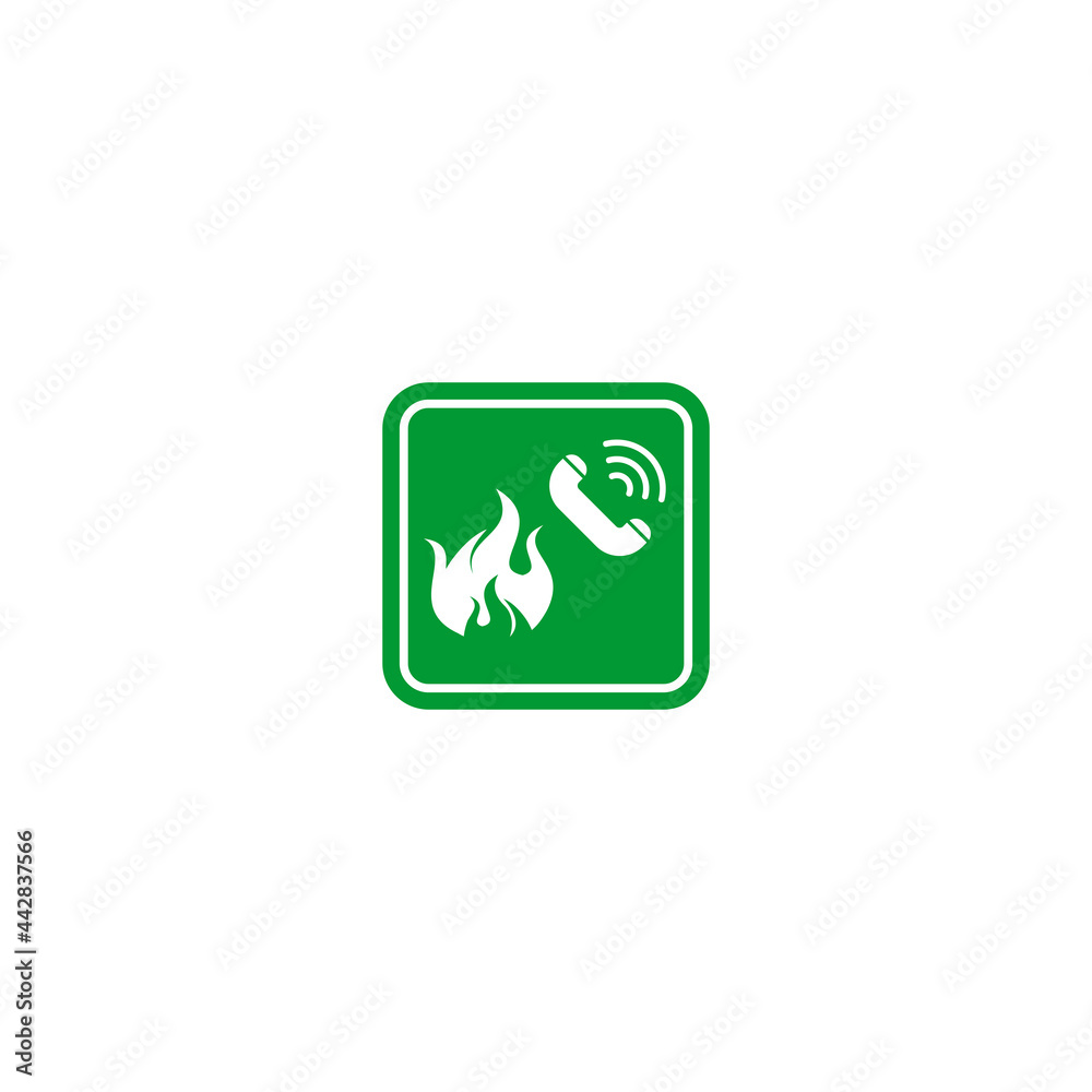 fire emergency evacuations procedure sign icon vector symbol fire emergency evacuations procedure sign icon vector symbol