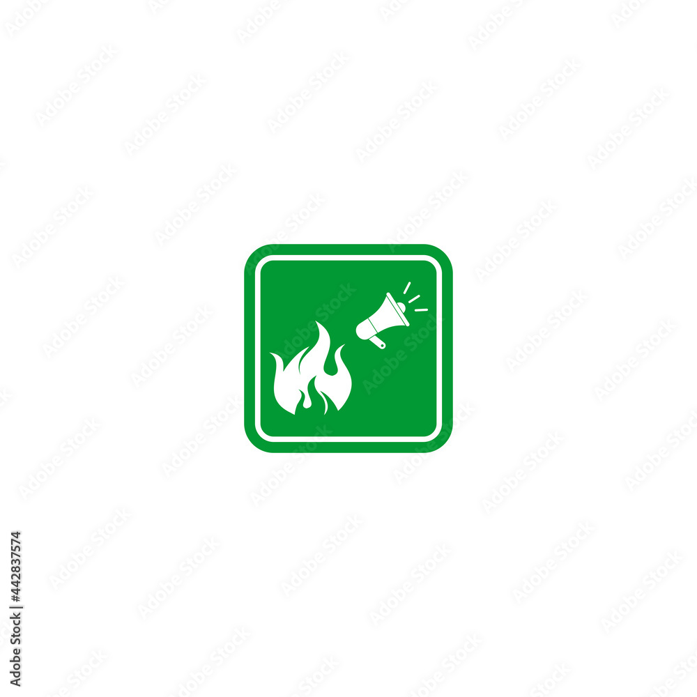fire emergency evacuations procedure sign icon vector symbol fire emergency evacuations procedure sign icon vector symbol