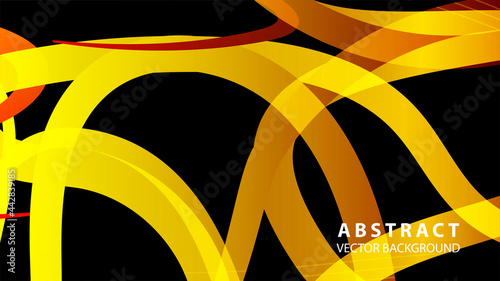 Wallpaper Mural Abstract curve line wave background - vector Torontodigital.ca