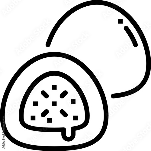 mochi outline icon