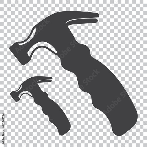 hammer tool flat icon for apps or websites