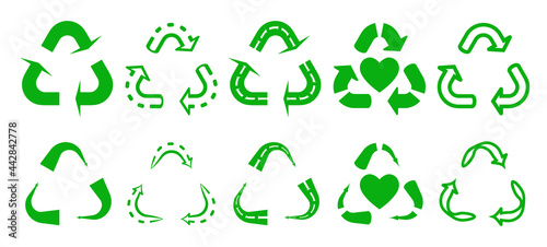 flat vector icon a reuse or recycle for apps or website