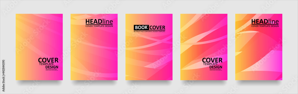 Fototapeta premium abstract wave background with gradient color. Applicable for design cover presentation invitation flyer annual report poster and business card desing packaging - Vector