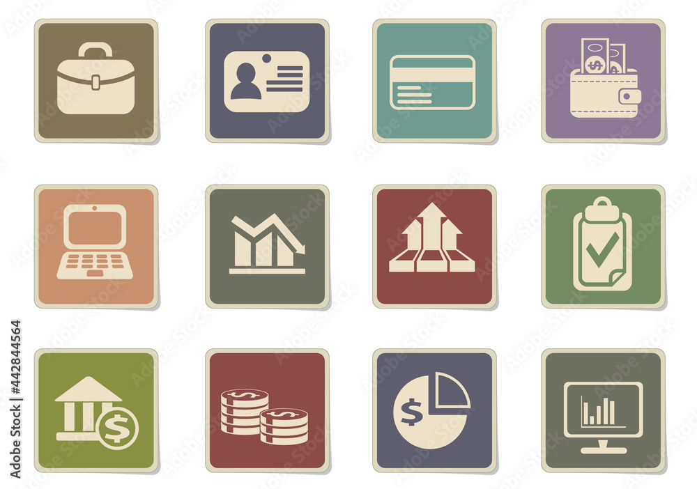 Business icon set