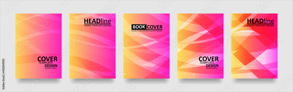 Fototapeta premium abstract wave background with gradient color. Applicable for design cover presentation invitation flyer annual report poster and business card desing packaging - Vector
