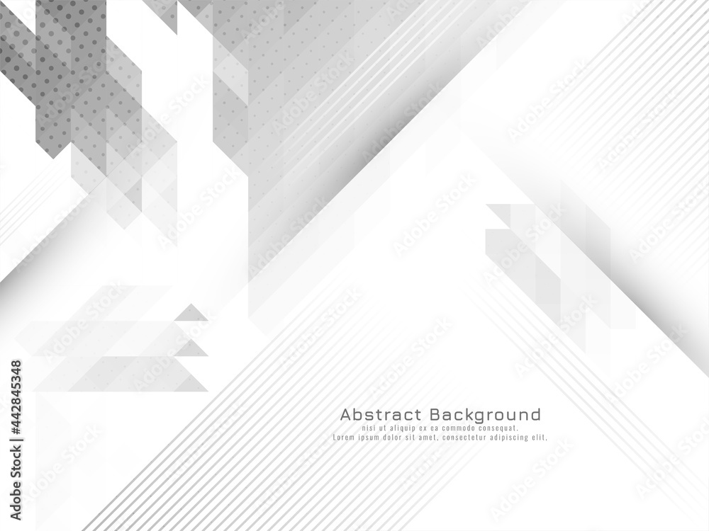 Obraz premium Stylish modern gray and white geometric background