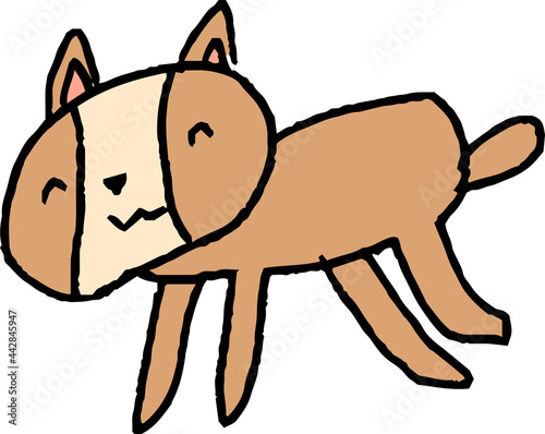子供が描いたかわいい猫の落書き