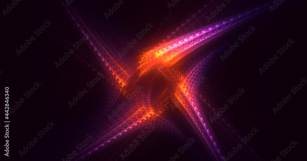 3D rendering abstract multicolor fractal light background 3D rendering abstract multicolor fractal light background