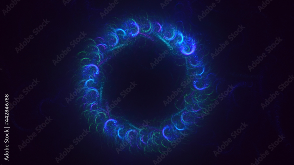 3D rendering abstract multicolor fractal light background 3D rendering abstract multicolor fractal light background