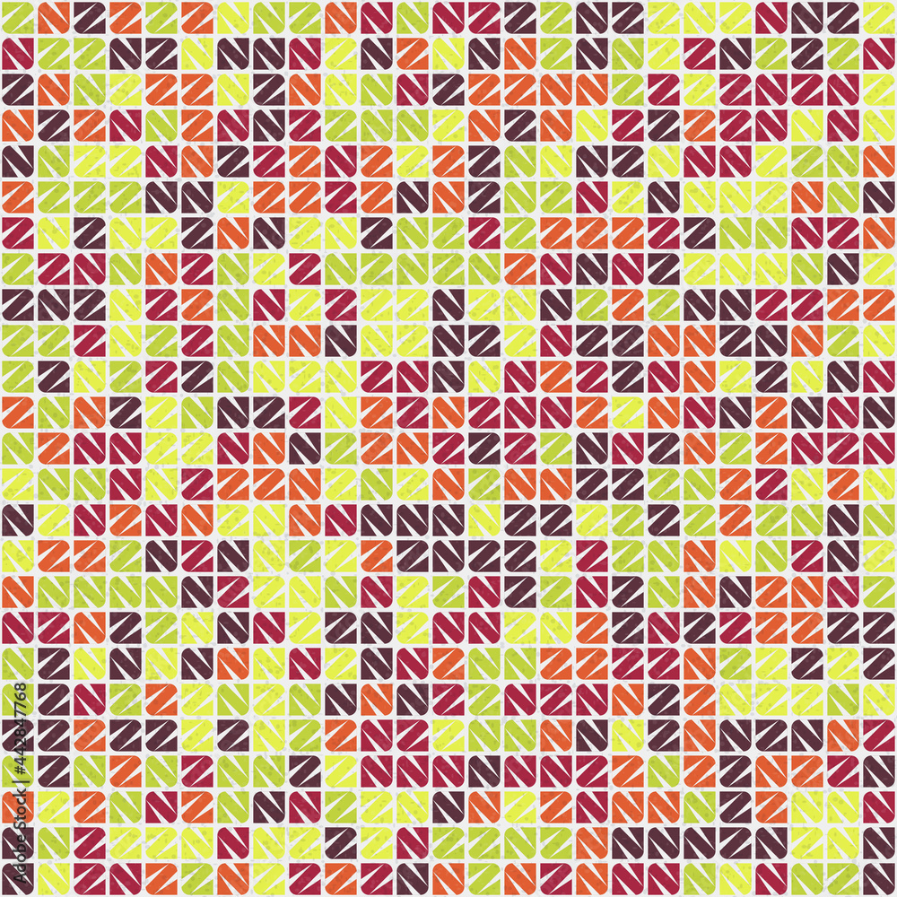 Naklejka premium Abstract Geometric Pattern generative computational art illustration