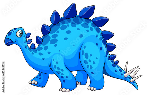 A stegosaurus dinosaur cartoon character