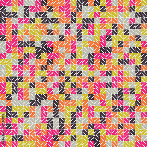 Abstract Geometric Pattern generative computational art illustration