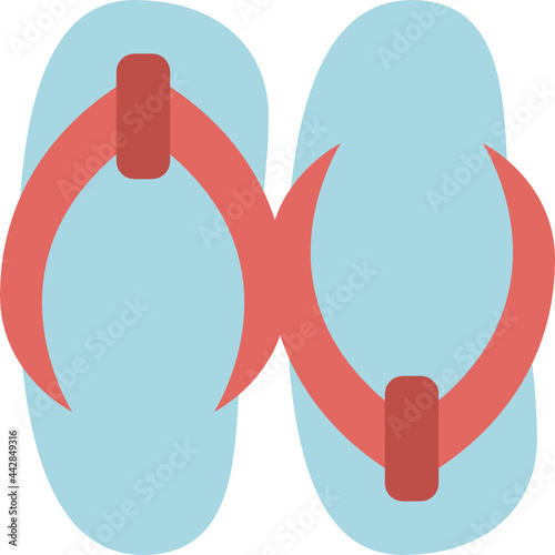 flip flop flat icon