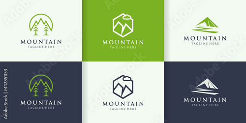 mountain logo simple icon