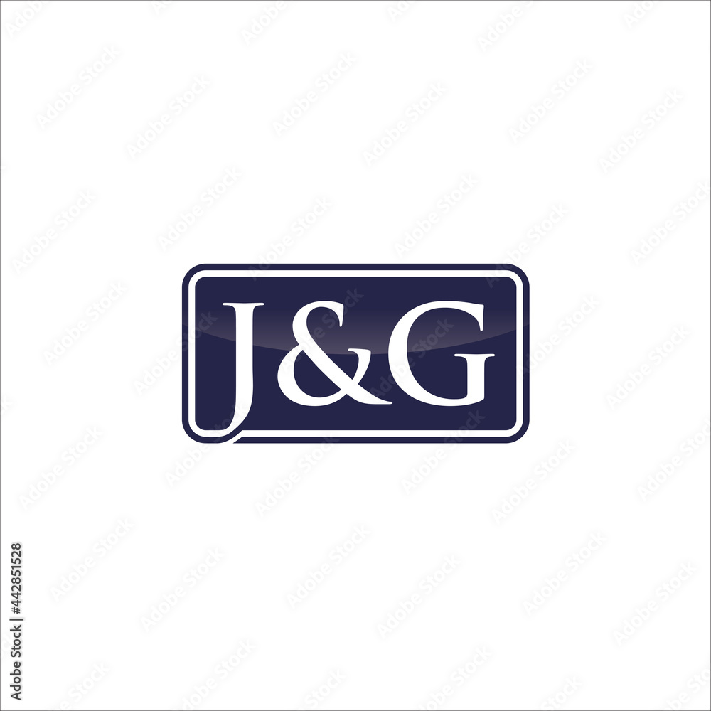 Alphabet letters Initials Monogram logo J and G template. Alphabet letters Initials Monogram logo J and G template.