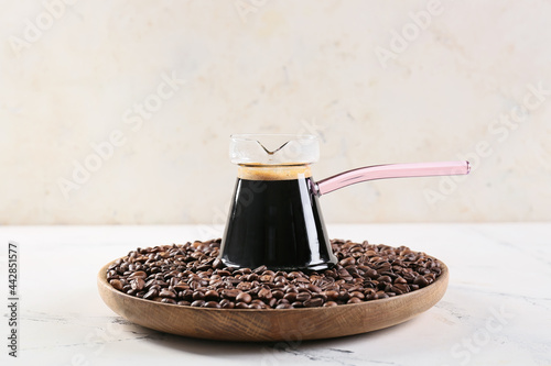 Freshly brewed turkish coff...