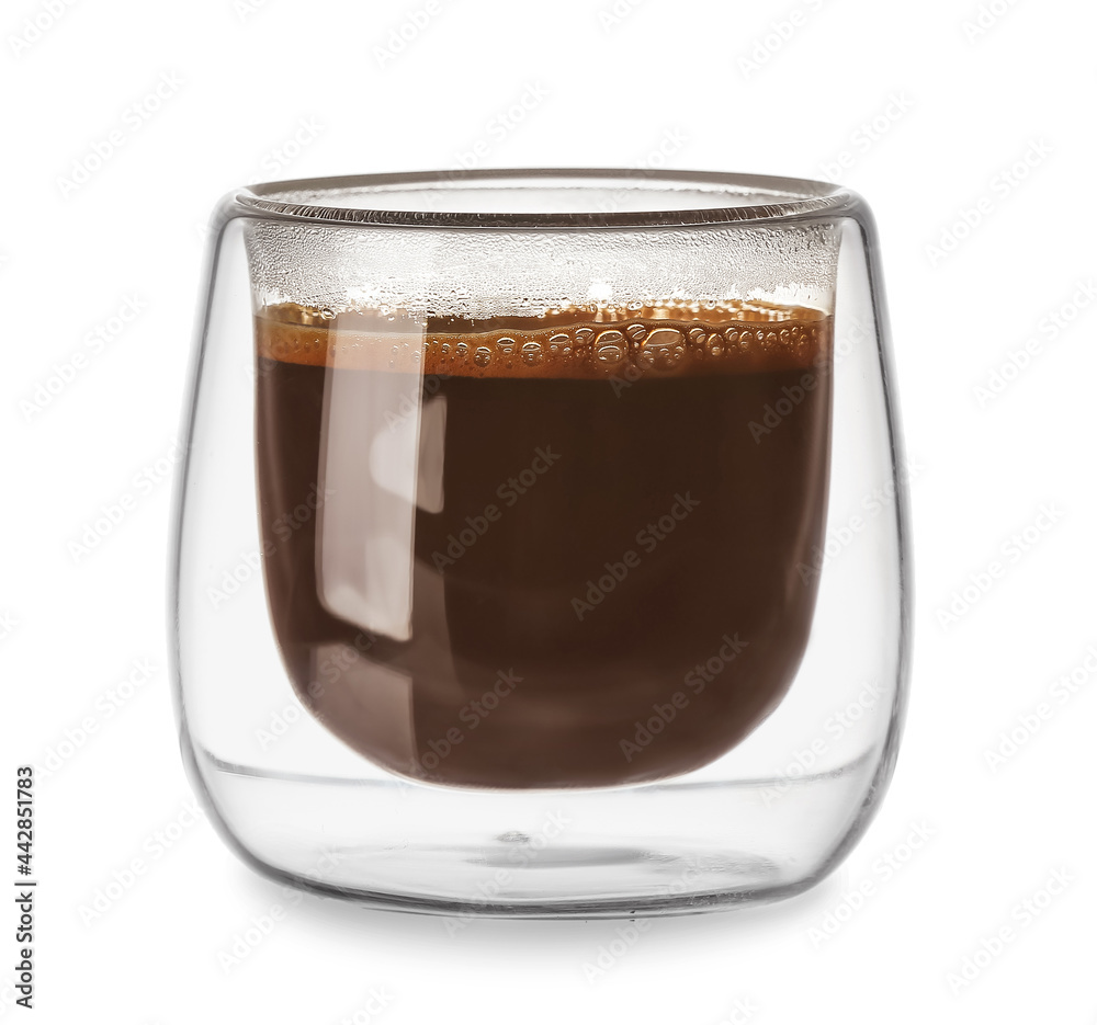 Cup with delicious turkish coffee on white background Cup with delicious turkish coffee on white background