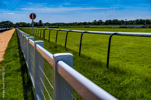Принти на полотні The is Warwick racecourse for steeplechase national hunt fence and hurdles horse racing