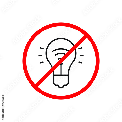 Wallpaper Mural No lamp icon design vector illustration Torontodigital.ca