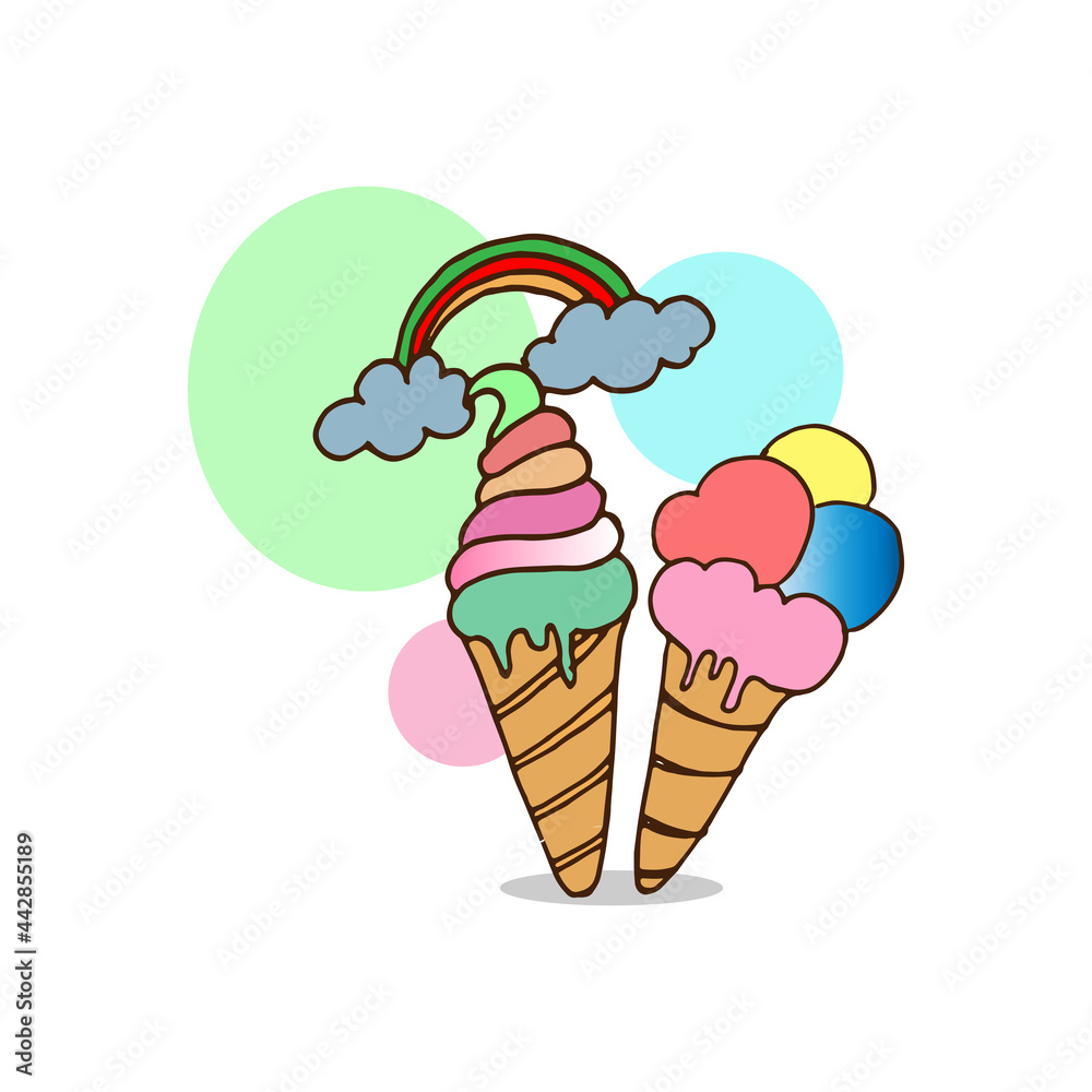 ice cream scoop with ice cream clip art