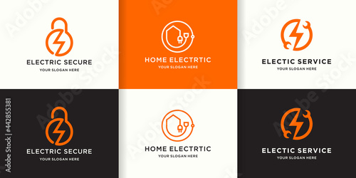 creative electrical line logo