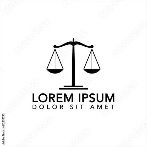 Law icon vector design template

