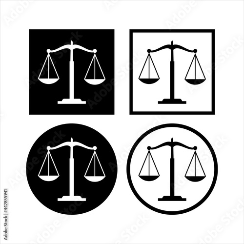 Law icon vector design template

