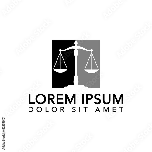 Law icon vector design template

