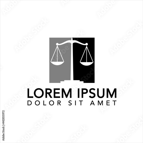 Law icon vector design template

