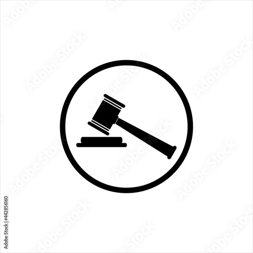 Law icon vector design template

