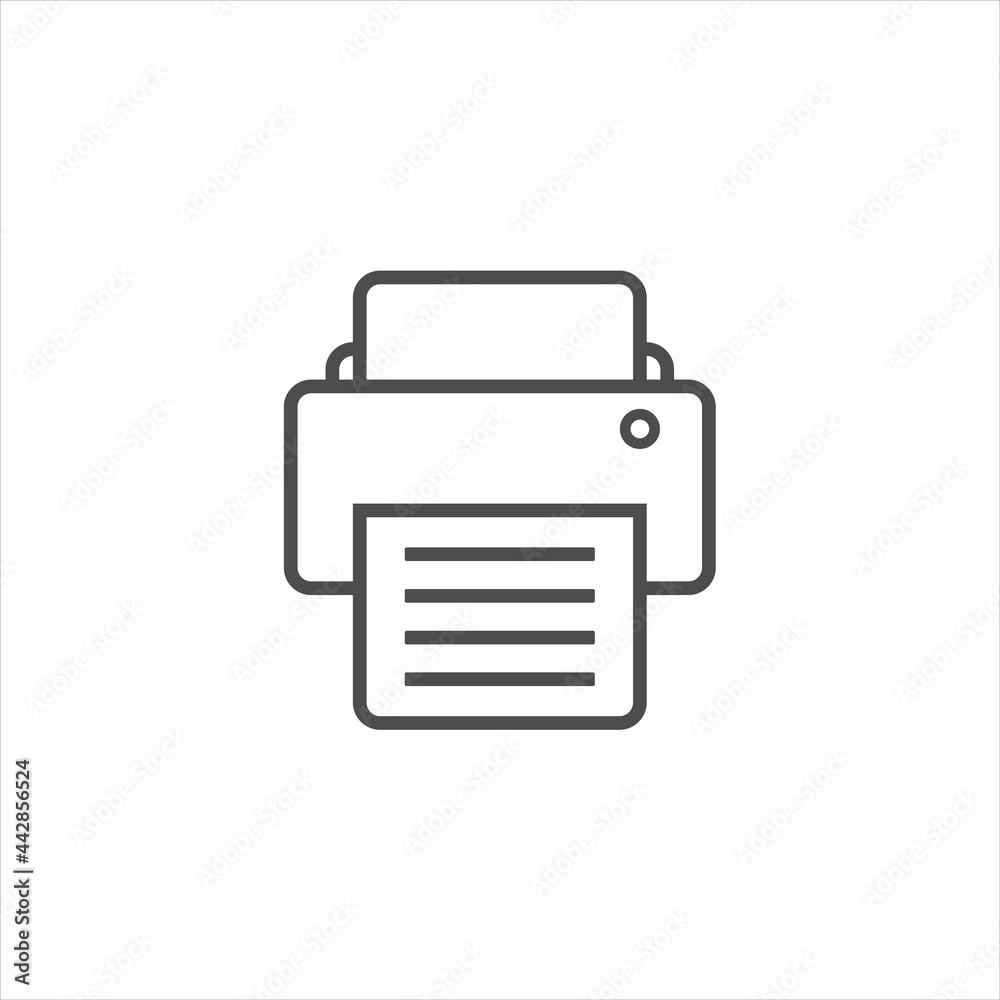 Print icon logo template vector Print icon logo template vector