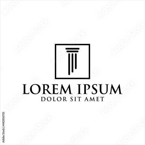 Law icon vector design template


